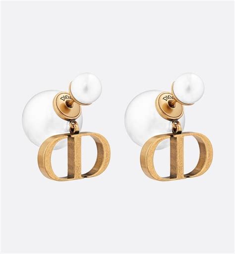 gold dior earings|Women's Designer Earrings .